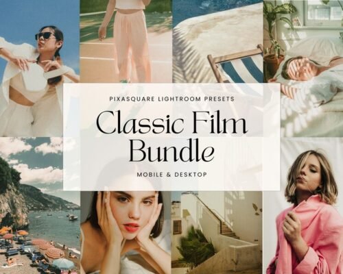 100 Classic Film Lightroom Presets Bundle Mobile & Desktop