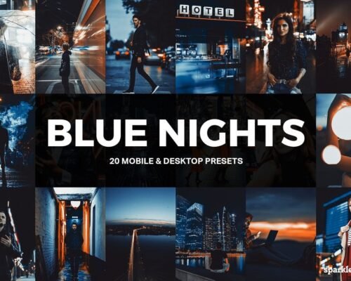 20 blue night free lightroom presets